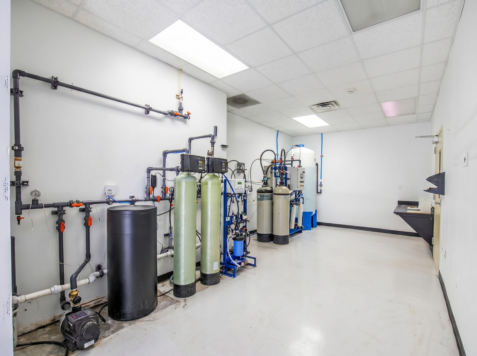 Water filtration room