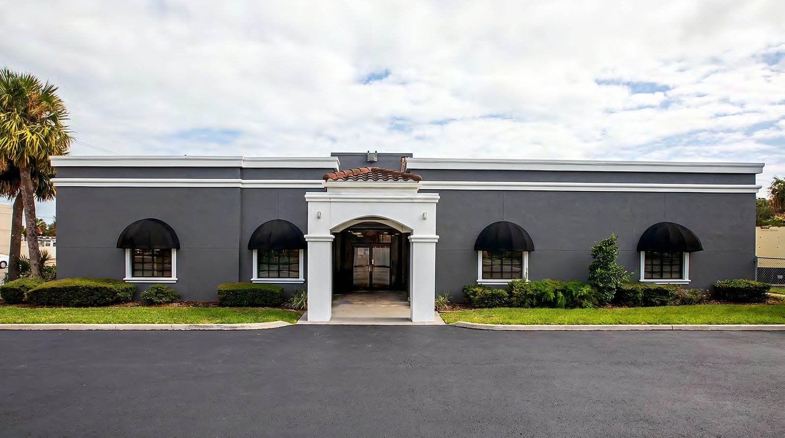 Rear elevation entrance